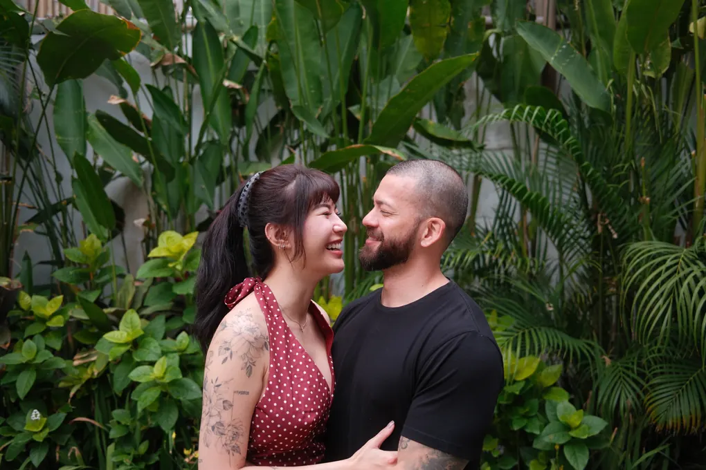 Andrea and Joe, a couple who did a couples intensive with Shabnam